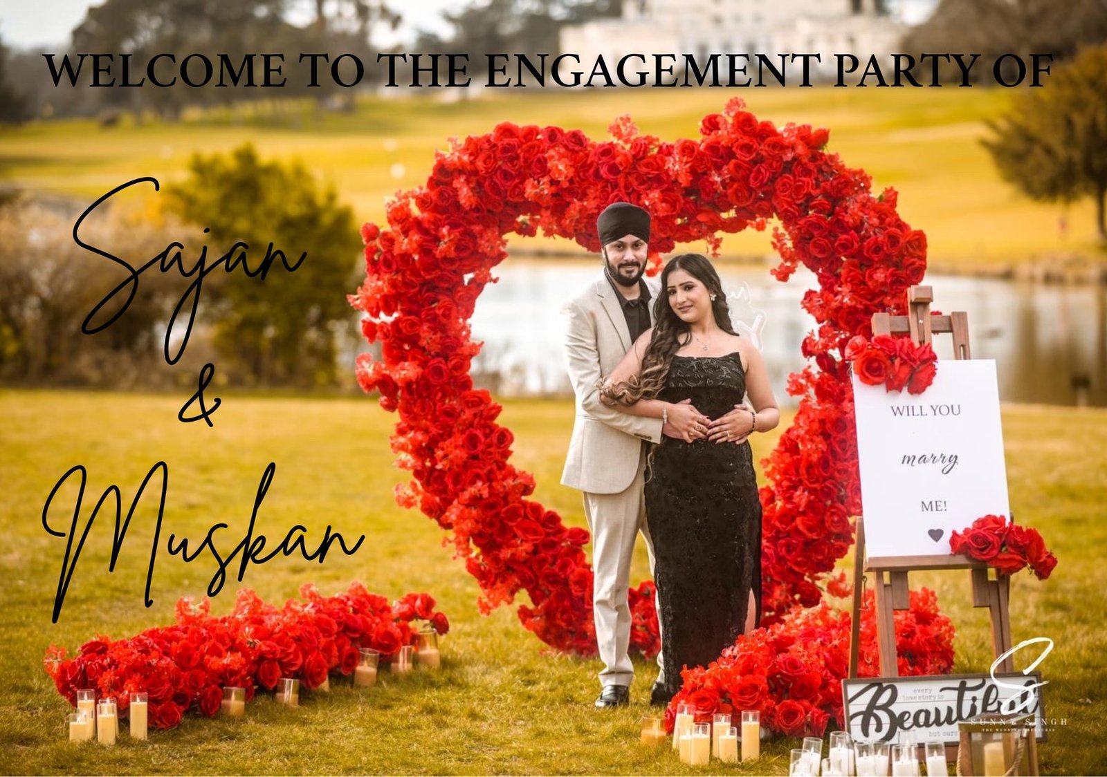 Engagement party signs